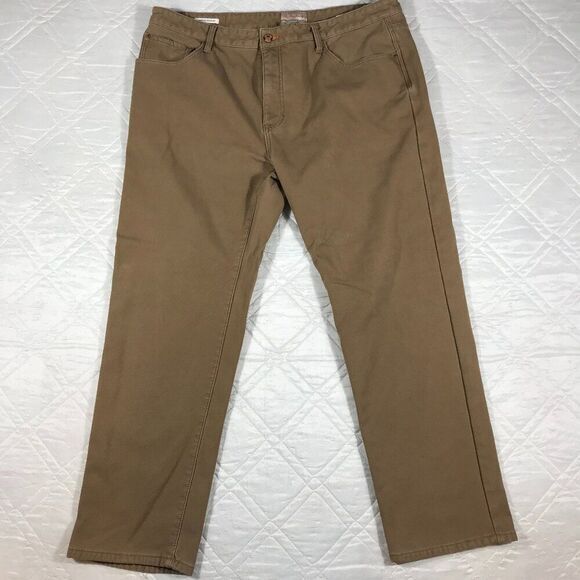 Vintage Weatherproof Original insulated  brown pants‎ 42X32 - Picture 1 of 8